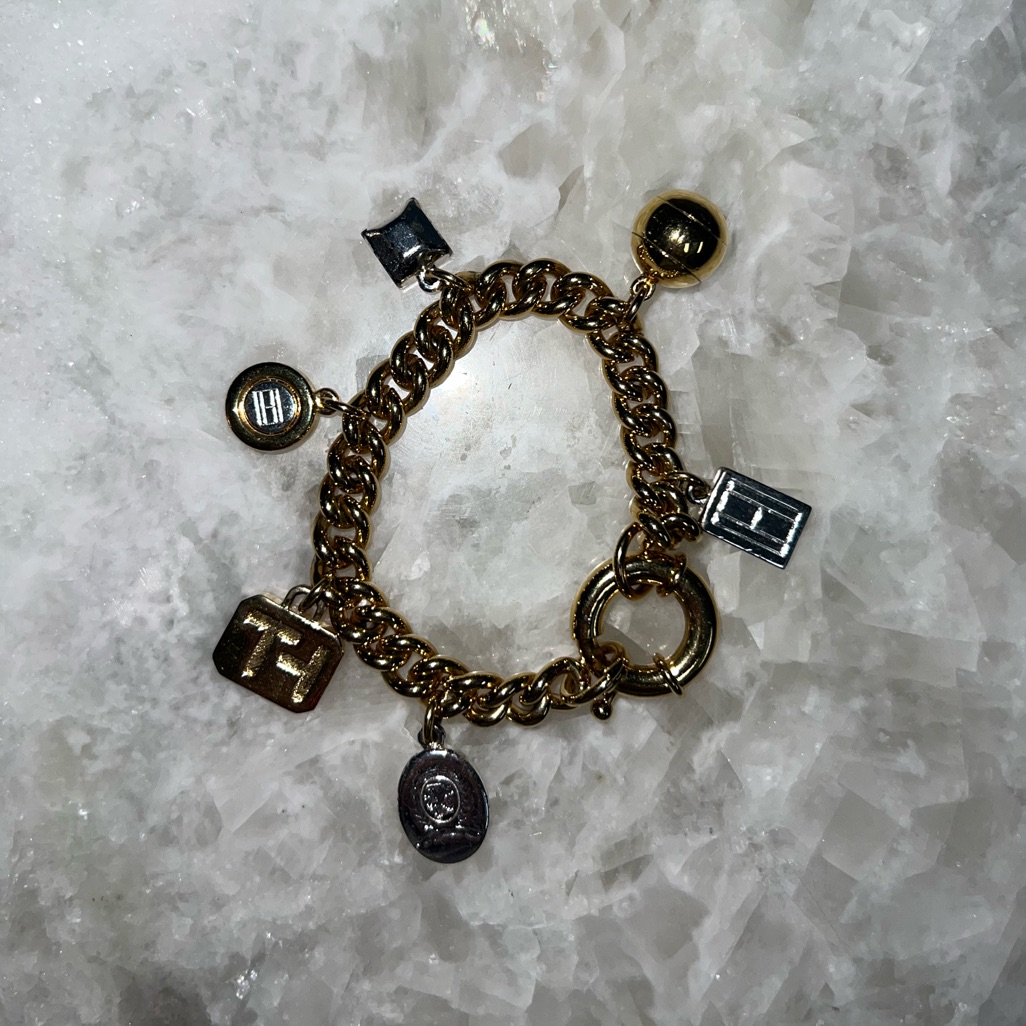 Gold Tommy Hilfiger Charm Bracelet 35$